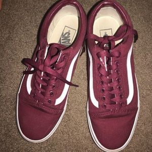Burgundy Vans